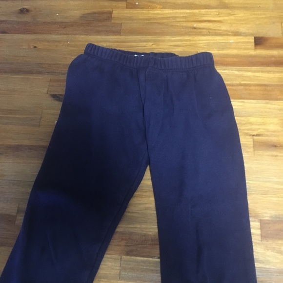 Navy blue girls joggers super fuzzy inside - Picture 1 of 8